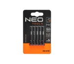 NEO TOOLS 09-579 Końcówki wkrętakowe / bity udarowe PZ2 50 mm stal S2 - 5 szt.