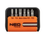 NEO TOOLS 06-101 Końcówki wkrętakowe / bity z uchwytem zestaw 7 szt.