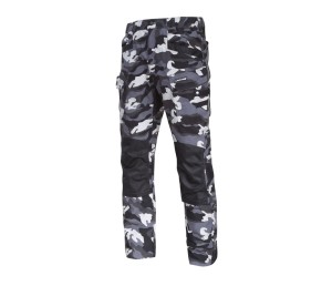 LAHTI PRO L40514 Spodnie bojówki Slim Fit ze wzmocnieniami, moro