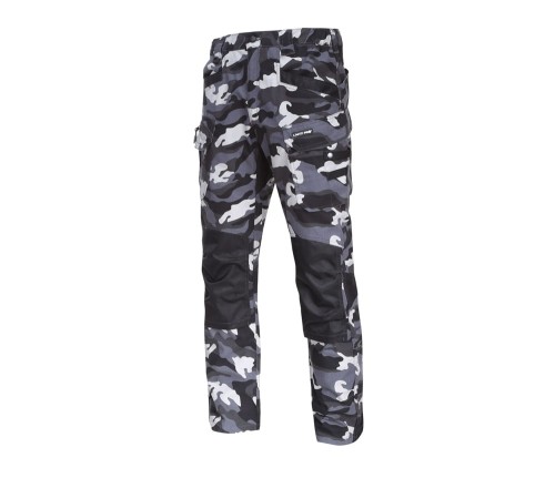 LAHTI PRO L40514 Spodnie bojówki Slim Fit ze wzmocnieniami, moro