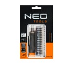 NEO TOOLS 04-228 Końcówki wkrętakowe precyzyjne z uchwytem, zestaw 17 szt.