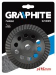 GRAPHITE 57H889 Tarcza diamentowa szlifierska 115 x 22.2 x 5 mm, turbo