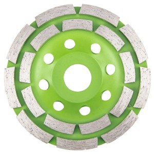 VERTO 61H436 Tarcza diamentowa szlifierska 115 x 22.2 x 5 mm, podwójny segment