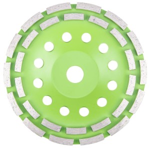 VERTO 61H438 Tarcza diamentowa szlifierska 180 x 22.2 x 5 mm, podwójny segment