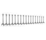 NEO TOOLS 09-753 Klucze płasko-oczkowe 8-32 mm, zestaw 17 szt.