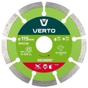 VERTO 61H3S1 Tarcza diamentowa 115 x 22.2 mm, segmentowa