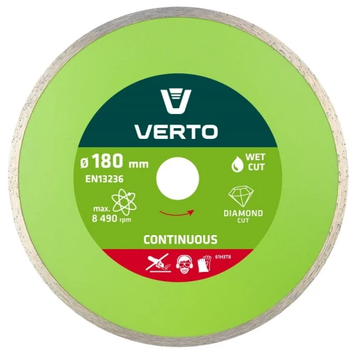 VERTO 61H3T8 Tarcza diamentowa 180 x 22.2 mm, pełna