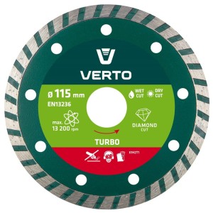 VERTO 61H2T1 Tarcza diamentowa 115 x 22.2 mm, turbo