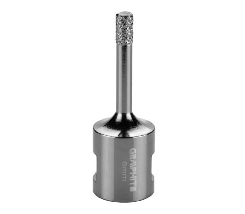 GRAPHITE 55H300 Otwornica diamentowa 6 mm do ceramiki i gresu gwint M14