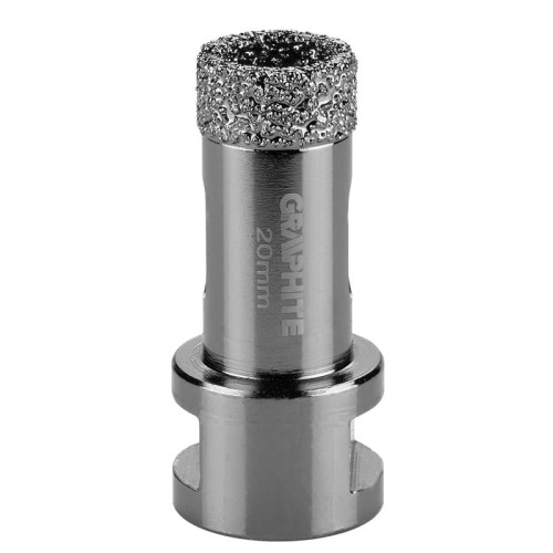 GRAPHITE 55H305 Otwornica diamentowa 20 mm do ceramiki i gresu gwint M14
