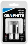 GRAPHITE 55H311 Otwornica diamentowa 40 mm do ceramiki i gresu gwint M14