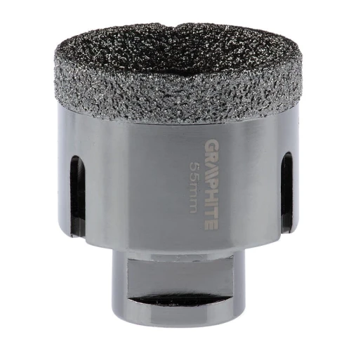 GRAPHITE 55H313 Otwornica diamentowa 55 mm do ceramiki i gresu gwint M14