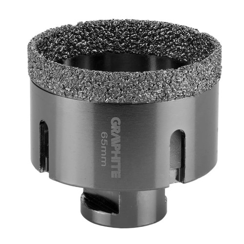 GRAPHITE 55H314 Otwornica diamentowa 65 mm do ceramiki i gresu gwint M14