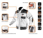 NEO TOOLS 81-110 Bluza robocza biała HD