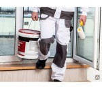 NEO TOOLS 81-120 Spodnie robocze do pasa białe HD