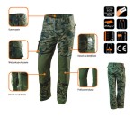 NEO TOOLS 81-221 Spodnie robocze do pasa CAMO