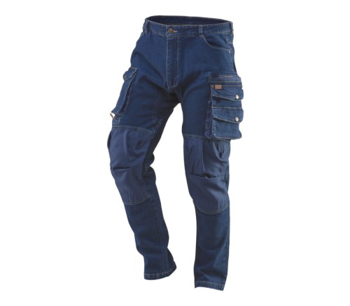 NEO TOOLS 81-228 Spodnie robocze do pasa DENIM wzmocnione