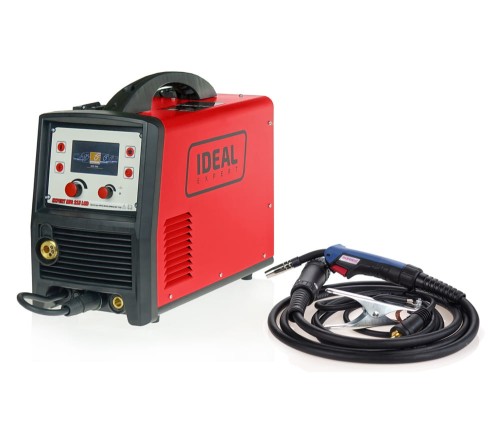 EXPERT MIG 215 LCD SYNERGIC ALU Inwertorowy półautomat spawalniczy MIG / TIG / MMA 200 A IDEAL