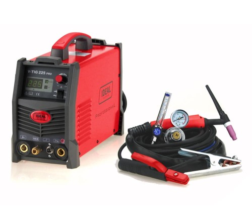 IDEAL V-TIG 225 PRO Inwertorowa spawarka TIG / MMA 225 A + zestaw TIG
