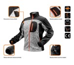 NEO TOOLS 81-555 Bluza dziana wzmacniana tkaniną softshell