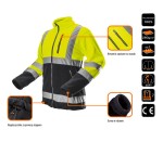 NEO TOOLS 81-740 Bluza polarowa ostrzegawcza żółta
