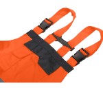 NEO TOOLS 81-776 Spodnie robocze ogrodniczki ostrzegawcze wodoodporne pomarańczowe