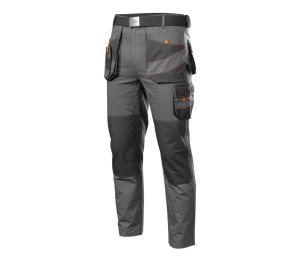 NEO TOOLS 81-325 Spodnie robocze do pasa, 100% bawełna, z paskiem
