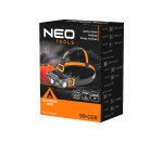 NEO TOOLS 99-028 Latarka czołowa akumulatorowa USB 1000 lm + czerwony / niebieski CREE LED + LED