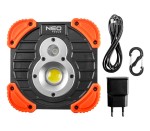 NEO TOOLS 99-040 Lampa robocza / naświetlacz akumulatorowy 750+250 lm COB