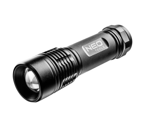 NEO TOOLS 99-101 Aluminiowa latarka 200 lm, zoom, IPX7, 3xAAA