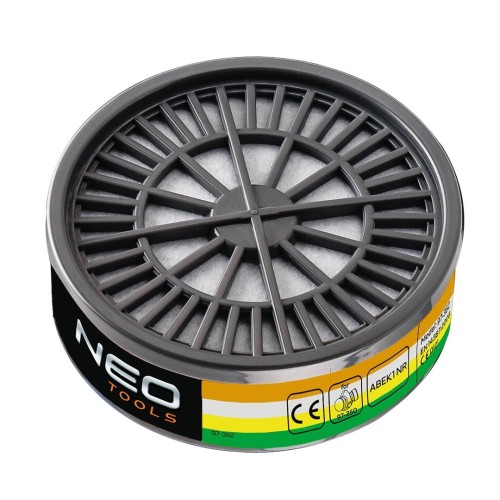 NEO TOOLS 97-362 Pochłaniacz ABEK1, ochrona przed gazami organicznymi, nieorganicznymi, kwasowymi i gazami amoniaku, 1 szt.
