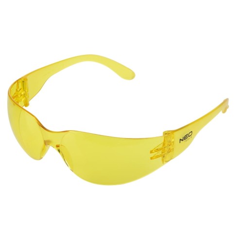 NEO TOOLS 97-503 Okulary ochronne, żółte soczewki, klasa odporności F