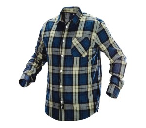 NEO TOOLS 81-541 Koszula flanelowa w kratę granatowa