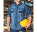 NEO TOOLS 81-549 Koszula robocza jeansowa DENIM