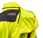 NEO TOOLS 81-700 Kurtka robocza ostrzegawcza Softshell z kapturem, żółta