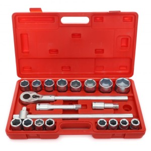 KRAFT&DELE KD304 Klucze nasadowe 3/4”, zestaw 21 szt. w walizce