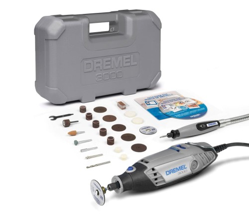 DREMEL 3000 Narzędzie wielofunkcyjne, multiszlifierka z wałkiem giętkim, 25 akcesoriów, w walizce