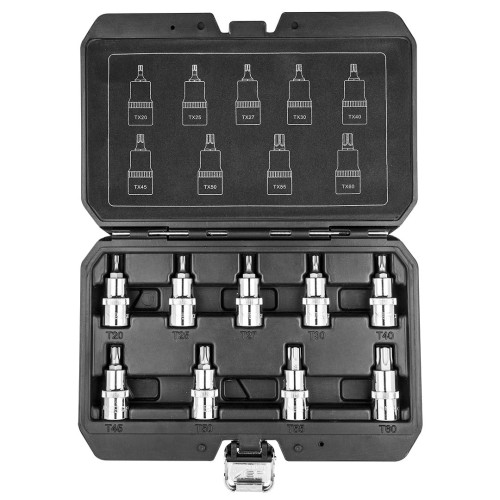 NEO TOOLS 08-707 Klucze trzpieniowe Torx T20 - T60, zestaw 9 szt.