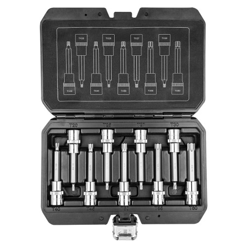 NEO TOOLS 08-708 Klucze trzpieniowe Torx T20 - T60, zestaw 9 szt.