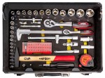 AIRPRESS 75255 Profesjonalny zestaw narzędzi w aluminiowej walizce 127 elementów