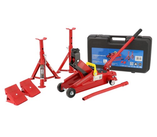 AIRPRESS 72010 Zestaw warsztatowy podnośnik 2T + podstawy 2T + kliny