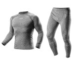 NEO TOOLS Bielizna termoaktywna, 81-670 kalesony + 81-660 koszulka, kolor szary