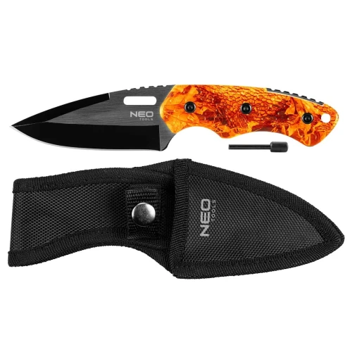 NEO TOOLS 63-109 Nóż taktyczny full-tang 20 cm z krzesiwem