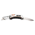 NEO TOOLS 63-710 Nóż uniwersalny składany, ostrze trapezowe + nóż, nylonowe etui + 5 ostrzy