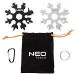 NEO TOOLS GD015 Narzędzie wielofunkcyjne, płatek śniegu 19w1, 2 szt.