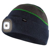 NEO TOOLS 81-630 Czapka robocza z latarką LED, zasilanie USB