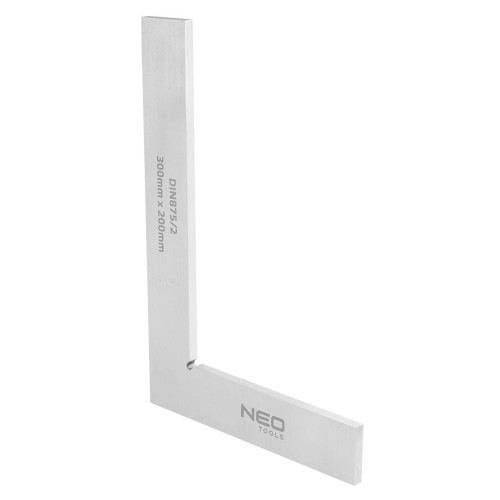 NEO TOOLS 72-025 Kątownik stalowy płaski, 300 x 200 mm, DIN875/2