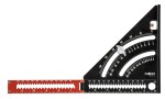 NEO TOOLS 72-105 Kątownik aluminiowy 150 mm, ekierka budowlana z linijką i stopką