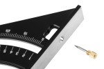 NEO TOOLS 72-105 Kątownik aluminiowy 150 mm, ekierka budowlana z linijką i stopką