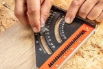NEO TOOLS 72-105 Kątownik aluminiowy 150 mm, ekierka budowlana z linijką i stopką